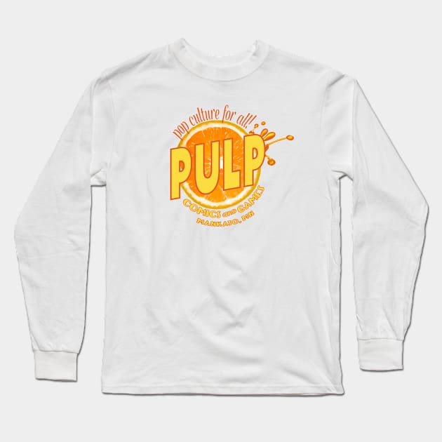 PULP Orange Long Sleeve T-Shirt by PULP Comics and Games